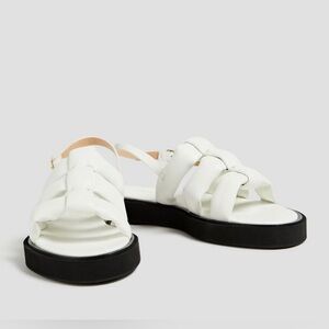 Frame Le Weston Sandal in Blanc size 38